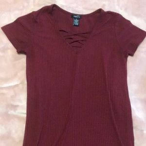 Maroon RUE 21 top